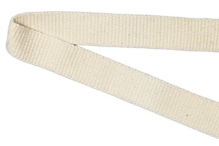 15mm Undyed Organic Cotton Ribbon