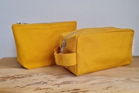 Golden Yellow Make-up bag rectangle - Small-2