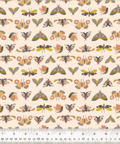 Monaluna Under the Canopy, Moonlit Moths, Blush, Organic GOTS