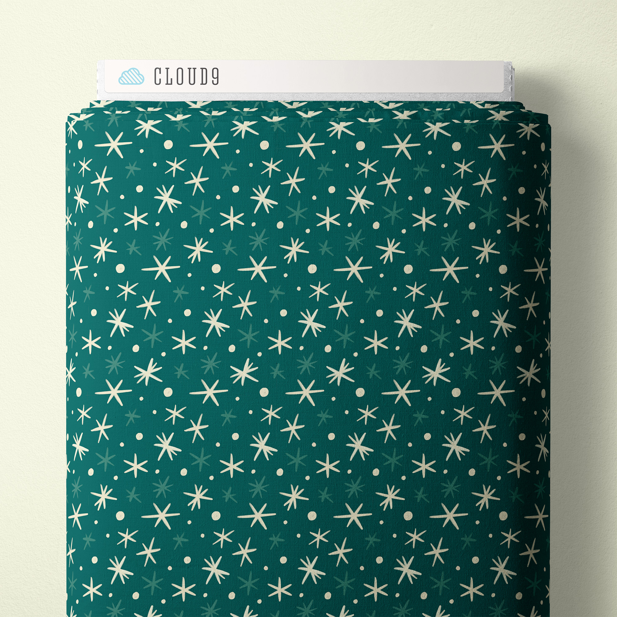 Cloud9 Bright Holiday - First Flurries | Teal