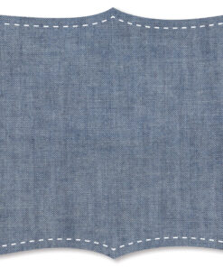 C. Pauli  Chambray Stoff - uni - kia deep blue