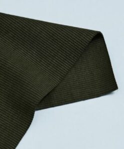 Mind the Maker Organic Ribbing   GREEN KHAKI, boordtricot