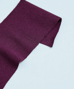 Mind the Maker Organic Ribbing   CRISP BEET, boordtricot