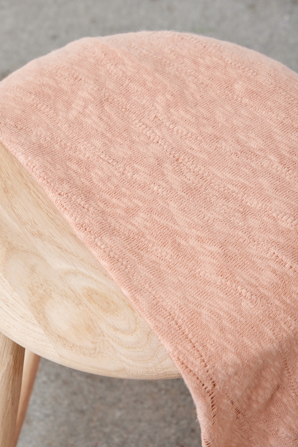 Mind the Maker Organic Slub Jacquard Knit ROSE