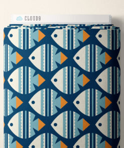 Cloud9 Ocean Motion  -   2279-80   - Fisch quiltkatoen