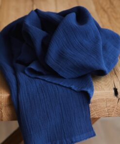Mind the Maker Crinkle Double Gauze COBALT BLUE