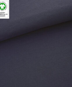 Stoffonkel Biojersey Uni dunkelgrau donkergrijs (GOTS), Verwachte levering juni 2026