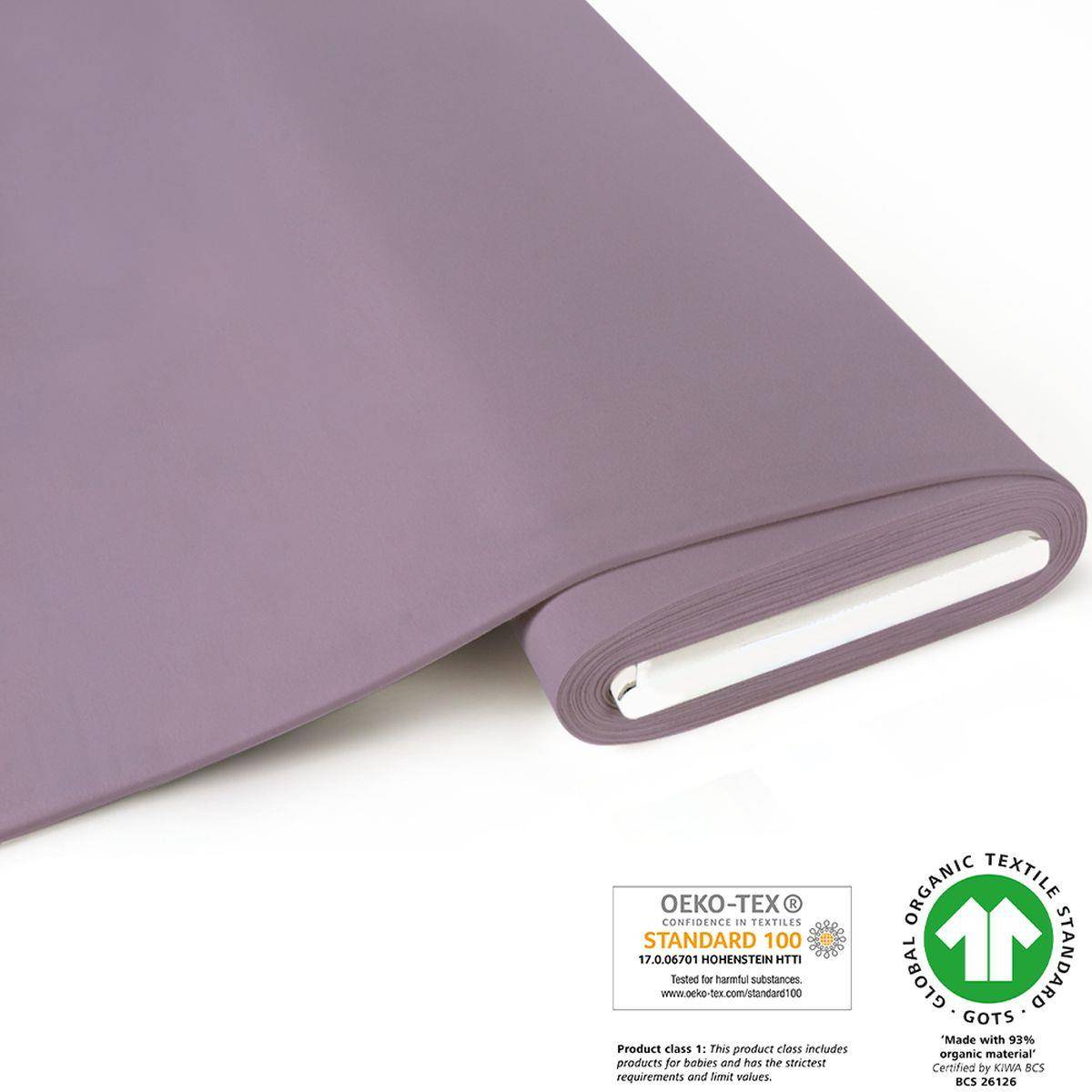 Fabrilogy Bio Jersey - GOTS 1000-590 - flieder