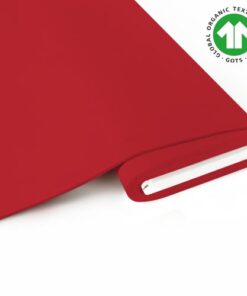 Fabrilogy Rot Jersey uni 1000-400