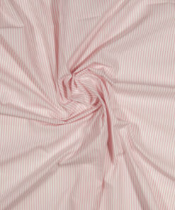 C. Pauli Fijne popline- Fine poplin - Fine woven stripes - candy pink