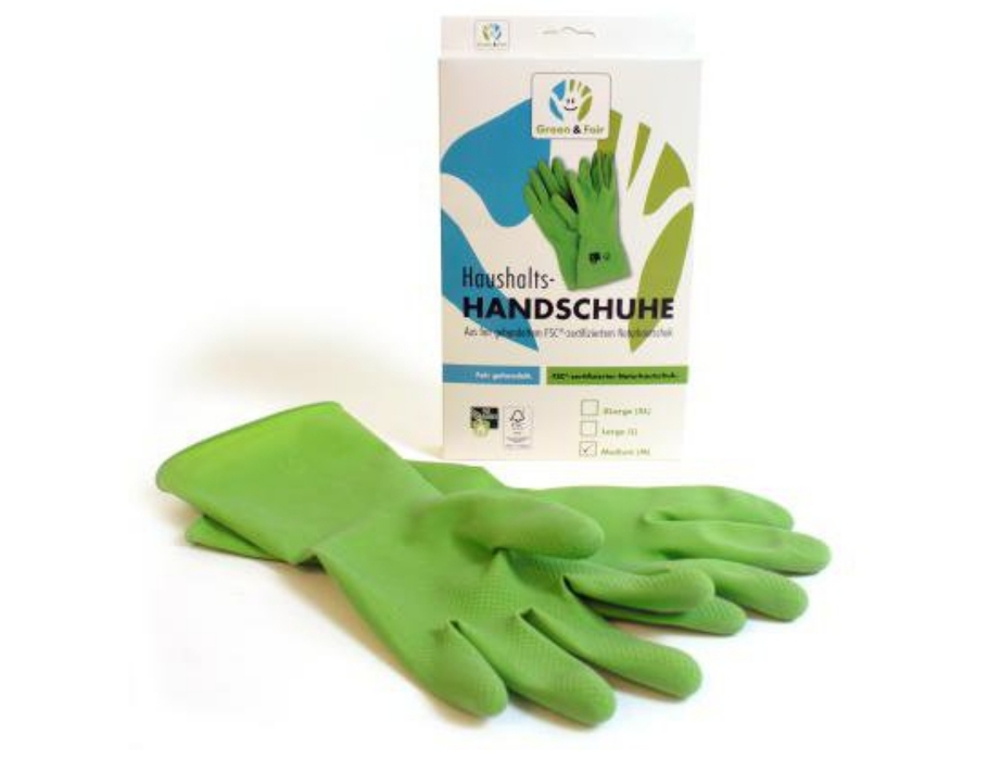 Green & Fair - Huishoudhandschoen - L - Natuurrubber