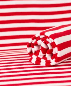 PaaPii Organic ribbing, red - white