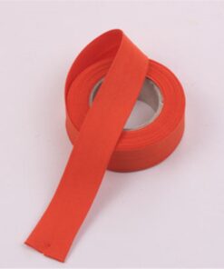 Effen biaisband - Mandarin red