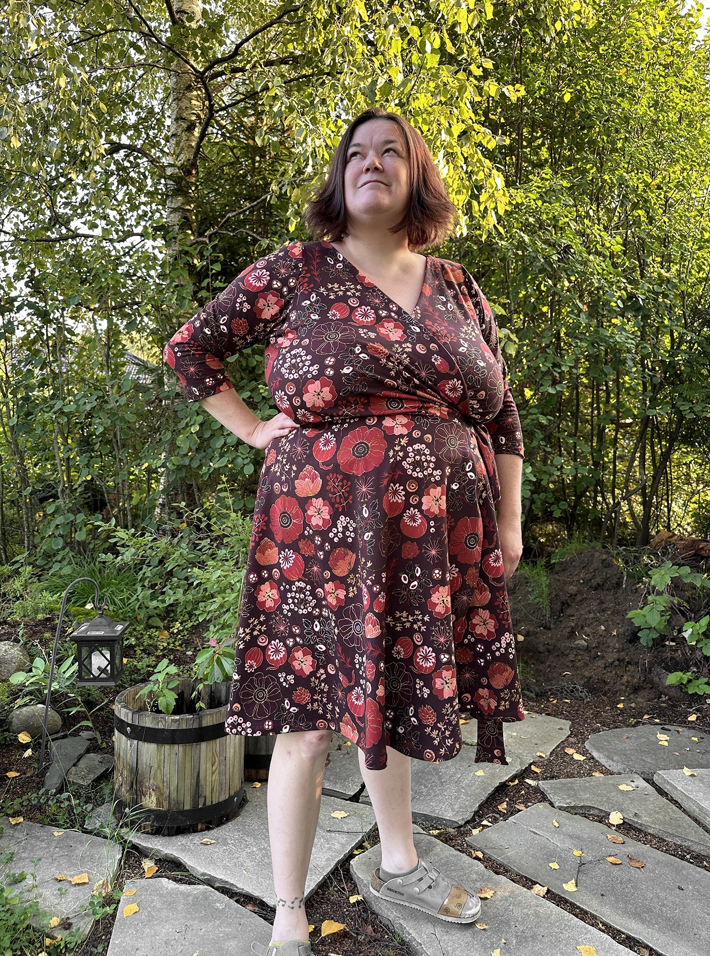 Ida victoria Naaipatroon Wikkeljurk Wivi Wrap Dress | XS-4XL - Afbeelding 3
