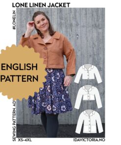 Ida victoria Naaipatroon Lone Linen Jacket | XS-4XL, verwachte levering juli 2026
