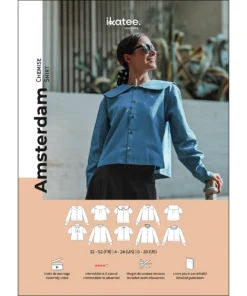 Ikatee Naaipatroon AMSTERDAM Women's Shirt Paper Pattern | 32-52