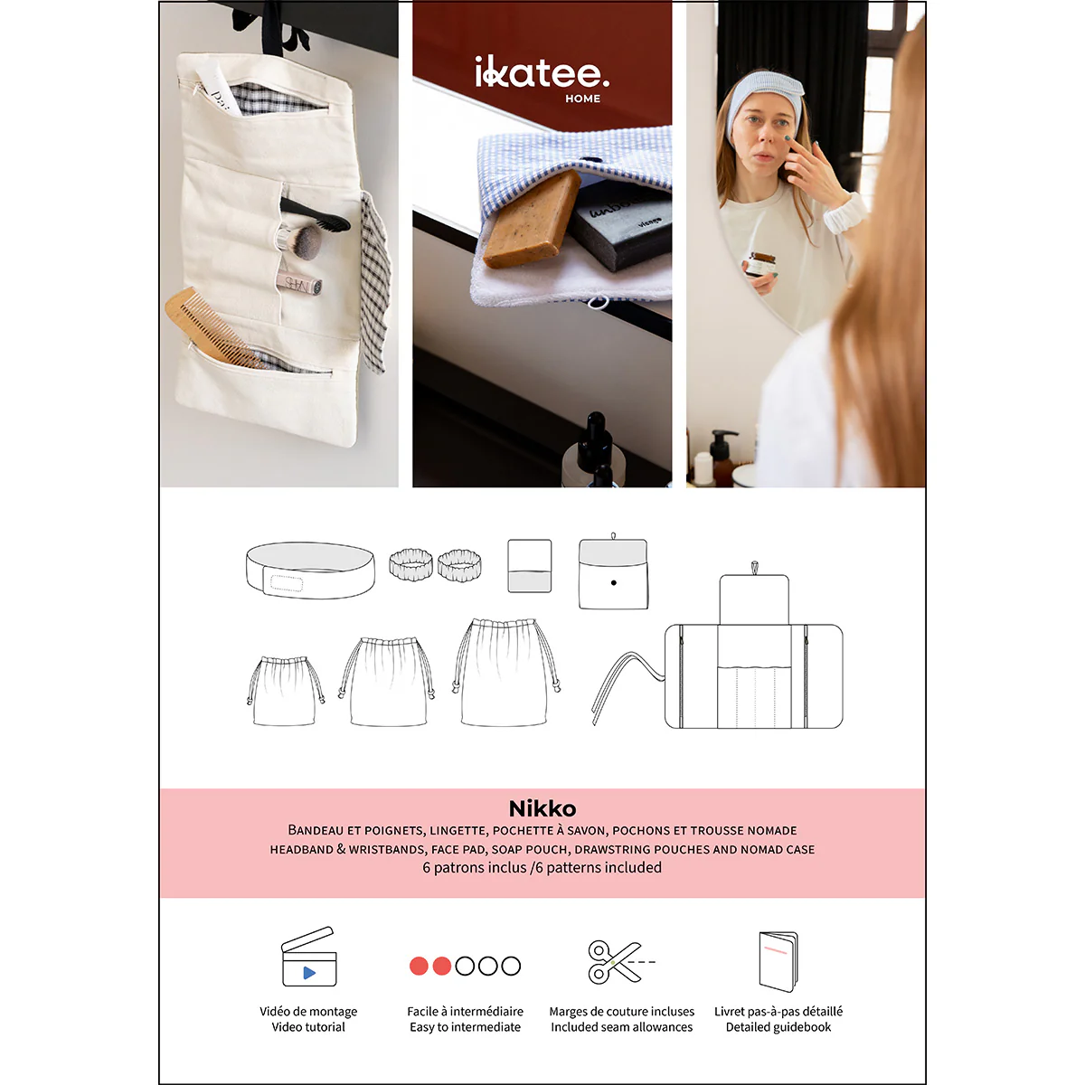 Ikatee Naaipatroon Nikko Badkameraccessoires | Universele maat