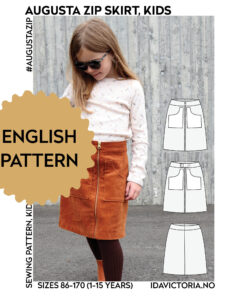 Ida victoria Naaipatroon Rok Augusta Zip Skirt | 86-170