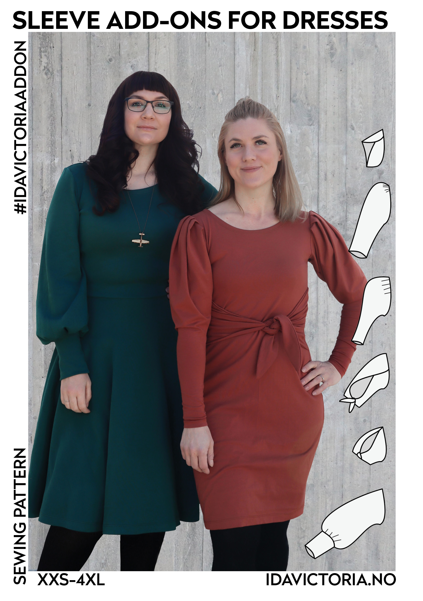 Ida Victoria Naaipatroon Mouwen Sleeve Addon For Dresses | XXS-4XL