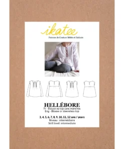 Ikatee Naaipatroon Blouse Hellebore | 3Y-12Y