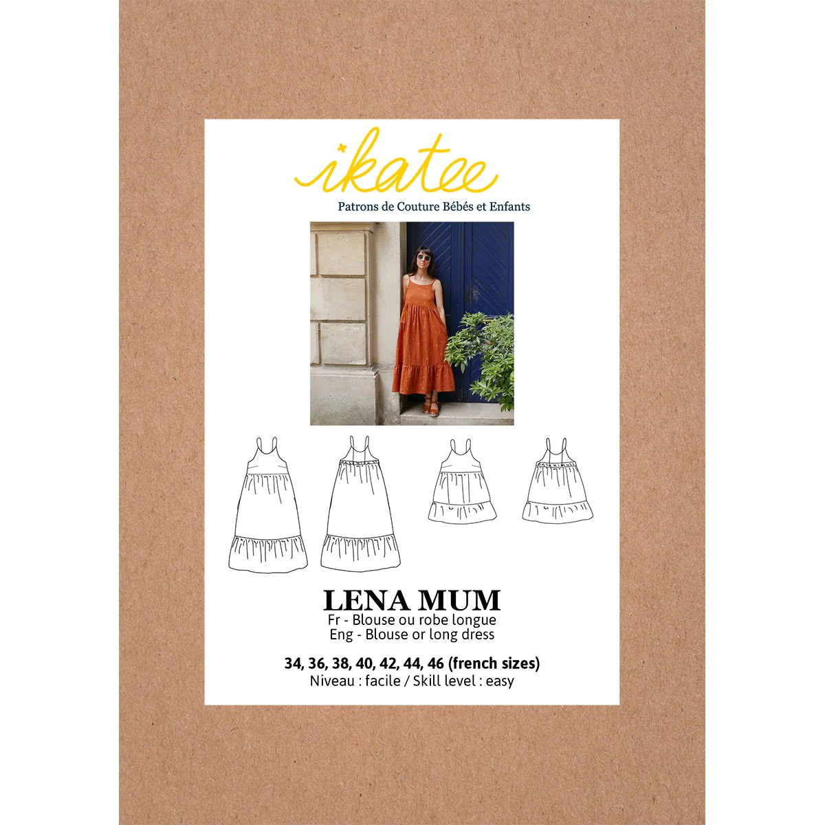 Ikatee Naaipatroon Blouse & Dress Lena Mum | 34-46