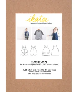 Ikatee Naaipatroon Jurk & Korte Overall London |  6M-4Y