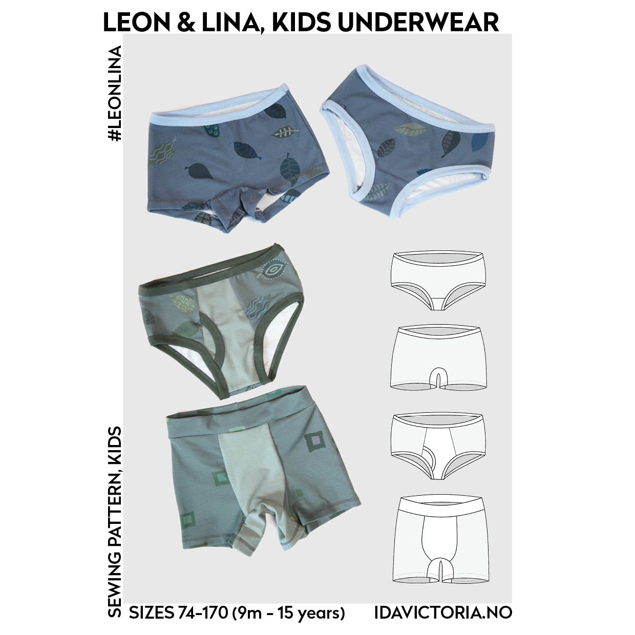 Ida Victoria Naaipatroon Ondergoed Leon & Lina | 74-170 - Afbeelding 2