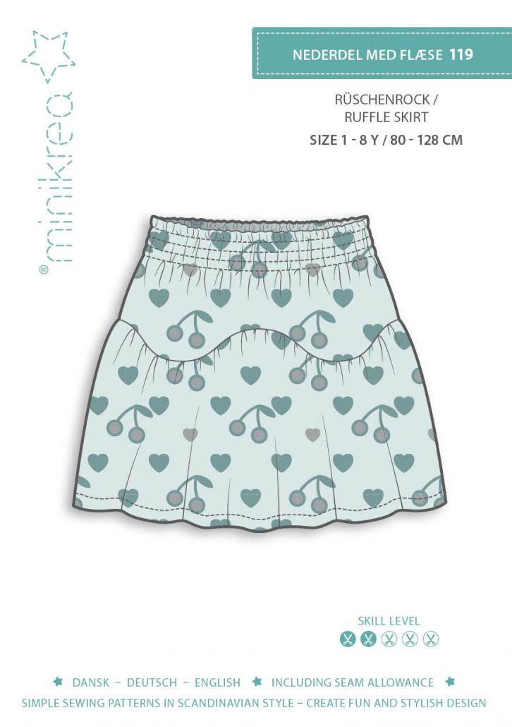 Minikrea 119 Ruffle Skirt Baby rok Naaipatroon