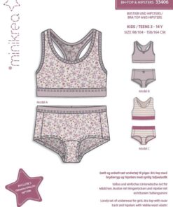 Minikrea 33406 Underwear Ondergoed  Bra Top and Hipsters