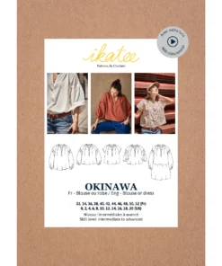 Ikatee Naaipatroon Blouse en Jurk Okinawa | 32-52 , verwachte levering mei 2026