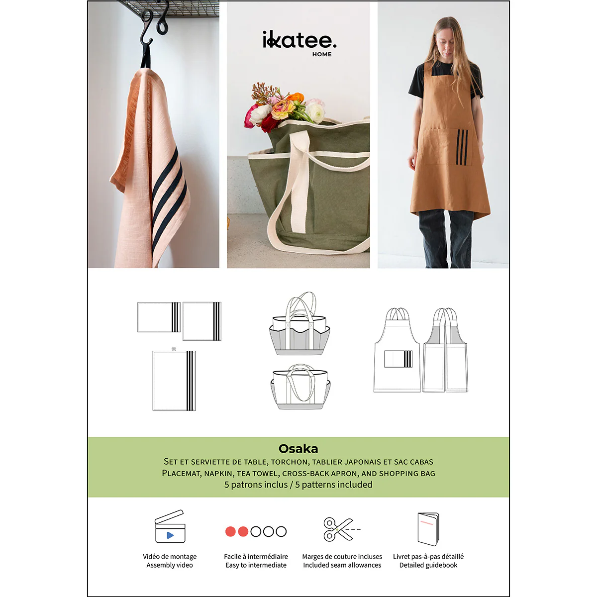 Ikatee Naaipatroon Keukenaccessoires Osaka | Universele maat