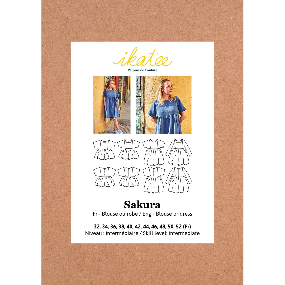 Ikatee Naaipatroon Blouse & Dress Sakura Woman | 32-52