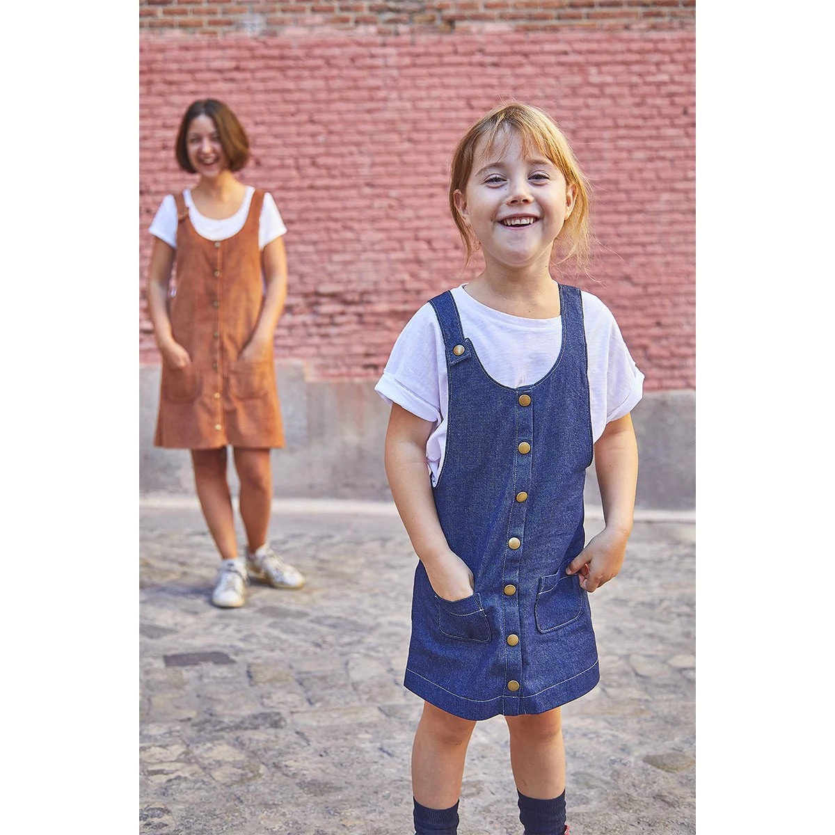 Ikatee Naaipatroon Pinafore Jurk Toronto Kids | 3Y-12Y - Afbeelding 5