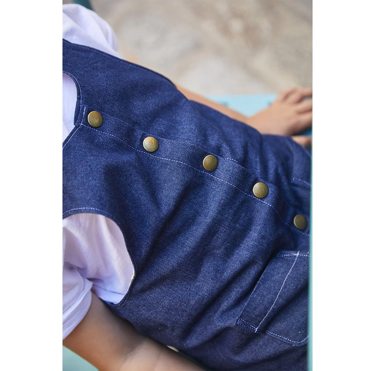Ikatee Naaipatroon Pinafore Jurk Toronto Kids | 3Y-12Y - Afbeelding 3