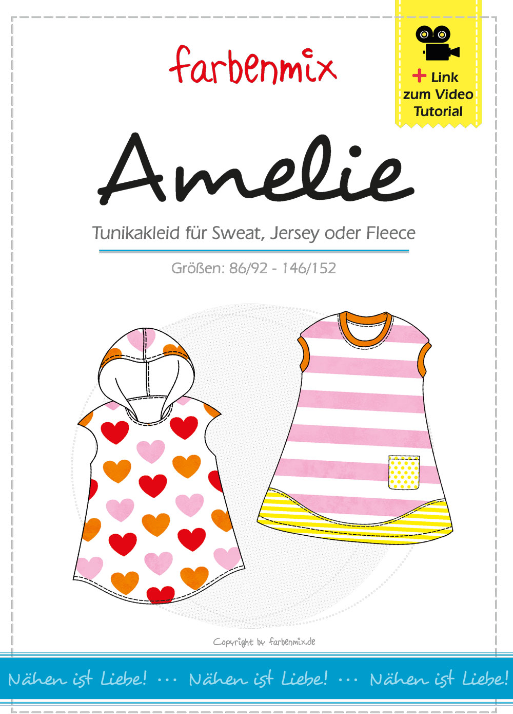 Farbenmix Amelie, tuniek jurk