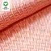 Stoffonkel Bio-Jacquard Fischgrät koralle (GOTS)