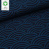 Stoffonkel Organic Bio-Jacquard Rainbow Petrol (GOTS)