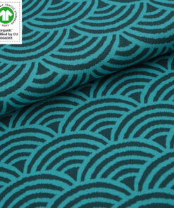Stoffonkel Organic Bio-Jacquard Rainbow smaragd (GOTS)