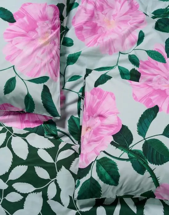 ESSENZA & CO Bloom with a view Misty green Kussensloop 60 x 70 cm - Afbeelding 6