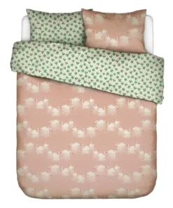 ESSENZA Swan lake Misty rose Dekbedovertrekset (inclusief kussenslopen) 200 x 220 cm