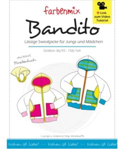 Farbenmix Naaipatroon Sweatvest Bandito | 86-164