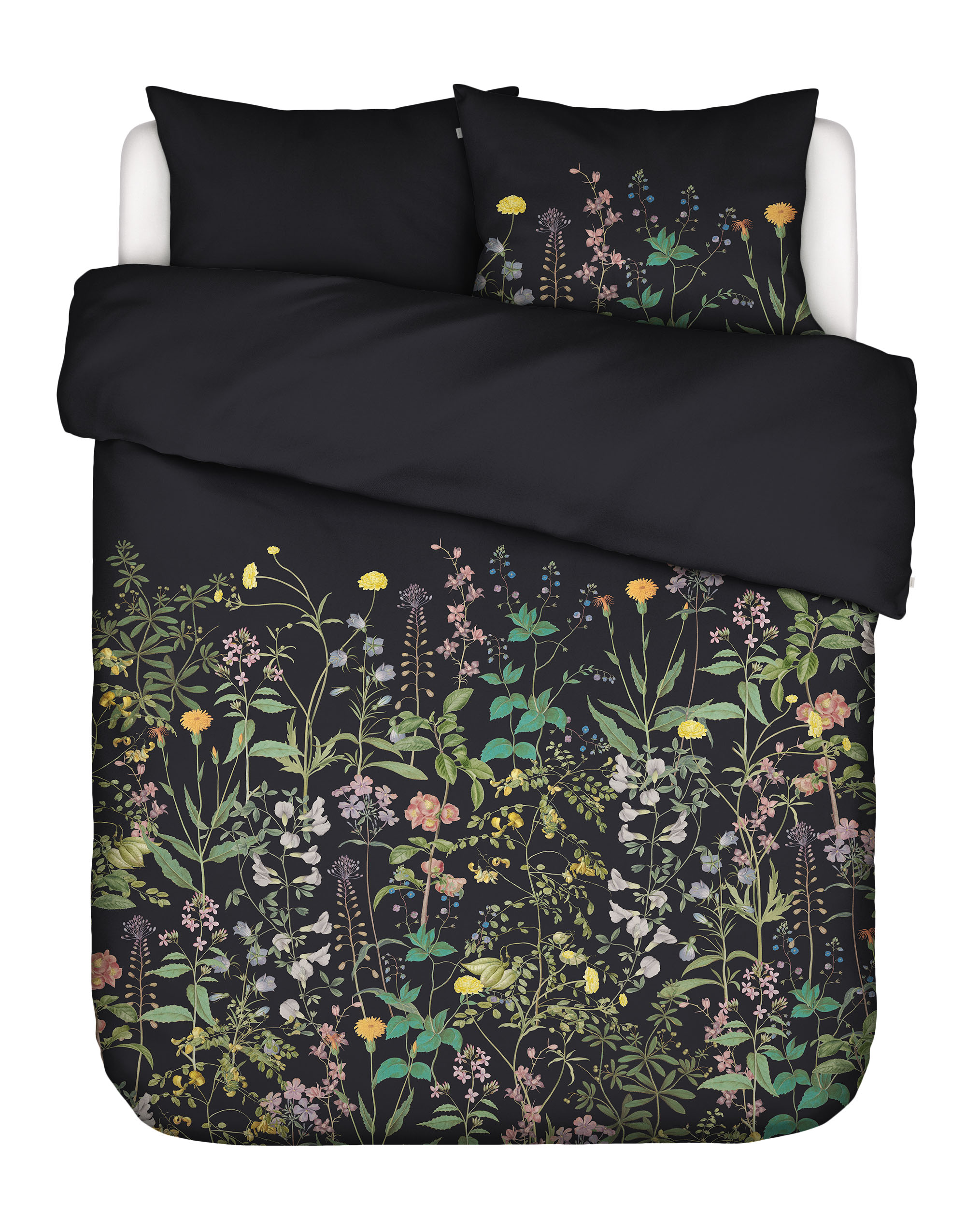 Essenza Augustina Dekbedovertrek Antraciet 2p set 260x220+2/60x70