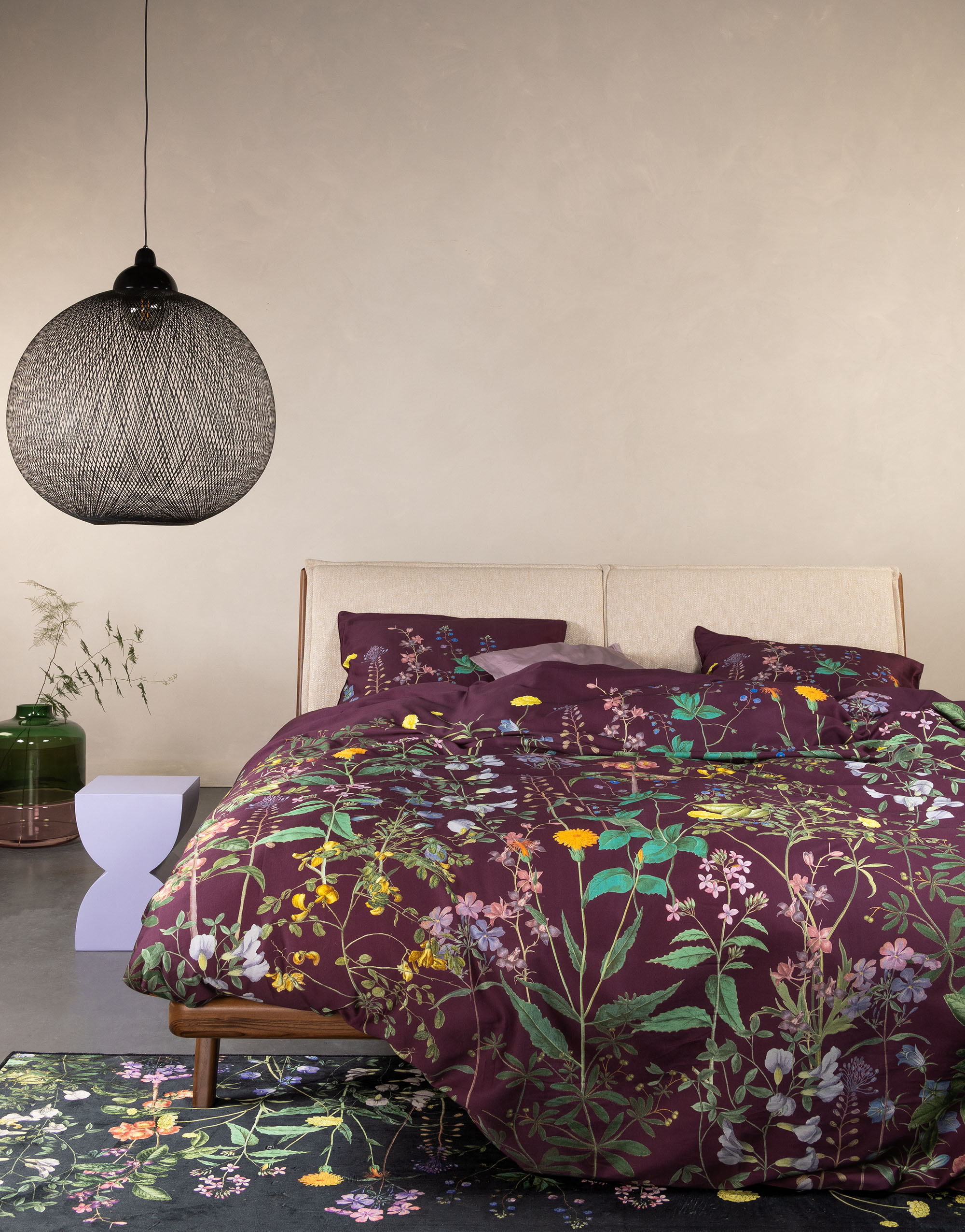 Essenza Augustina Dekbedovertrek Mauve wine 2p set 200x220+2/60x70 - Afbeelding 2