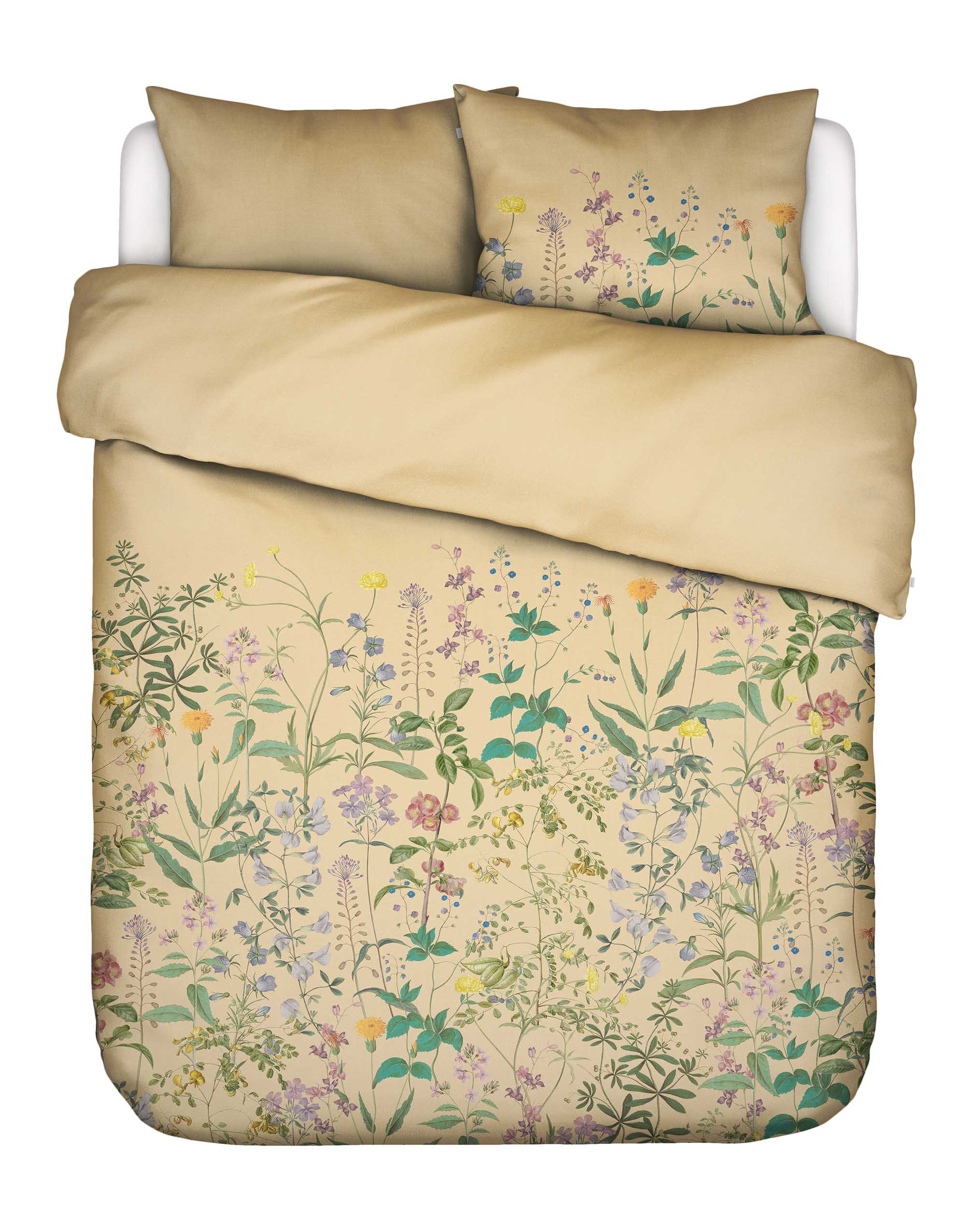 Essenza Augustina Dekbedovertrek Yellow straw 2p set 240x220+2/60x70