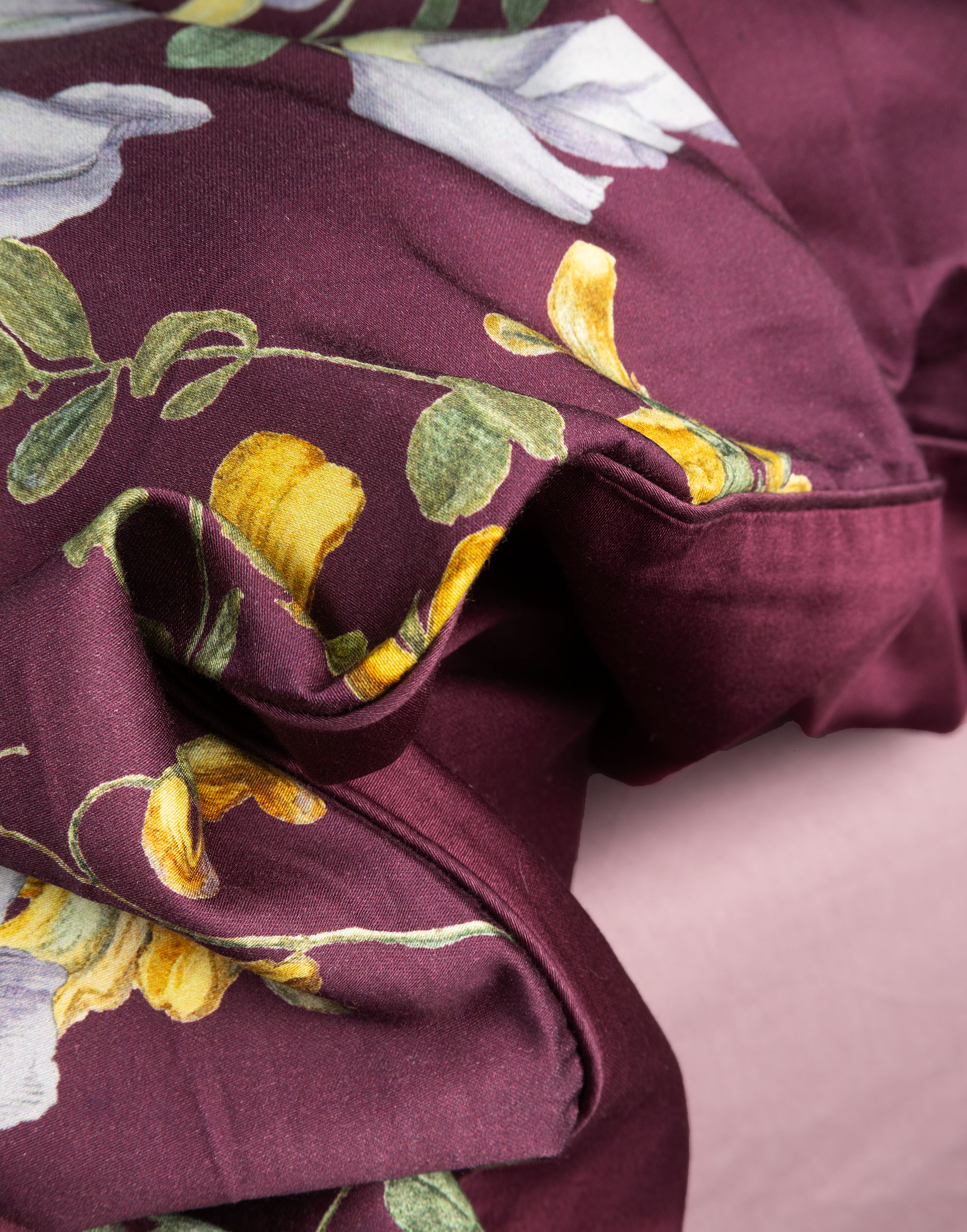Essenza Augustina Kussensloop Mauve wine 60x70 - Afbeelding 3