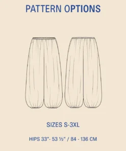 Wardrobe By Me Naaipatroon Broek Bubble Pants  | S–3XL, verwachte levering juni 2026