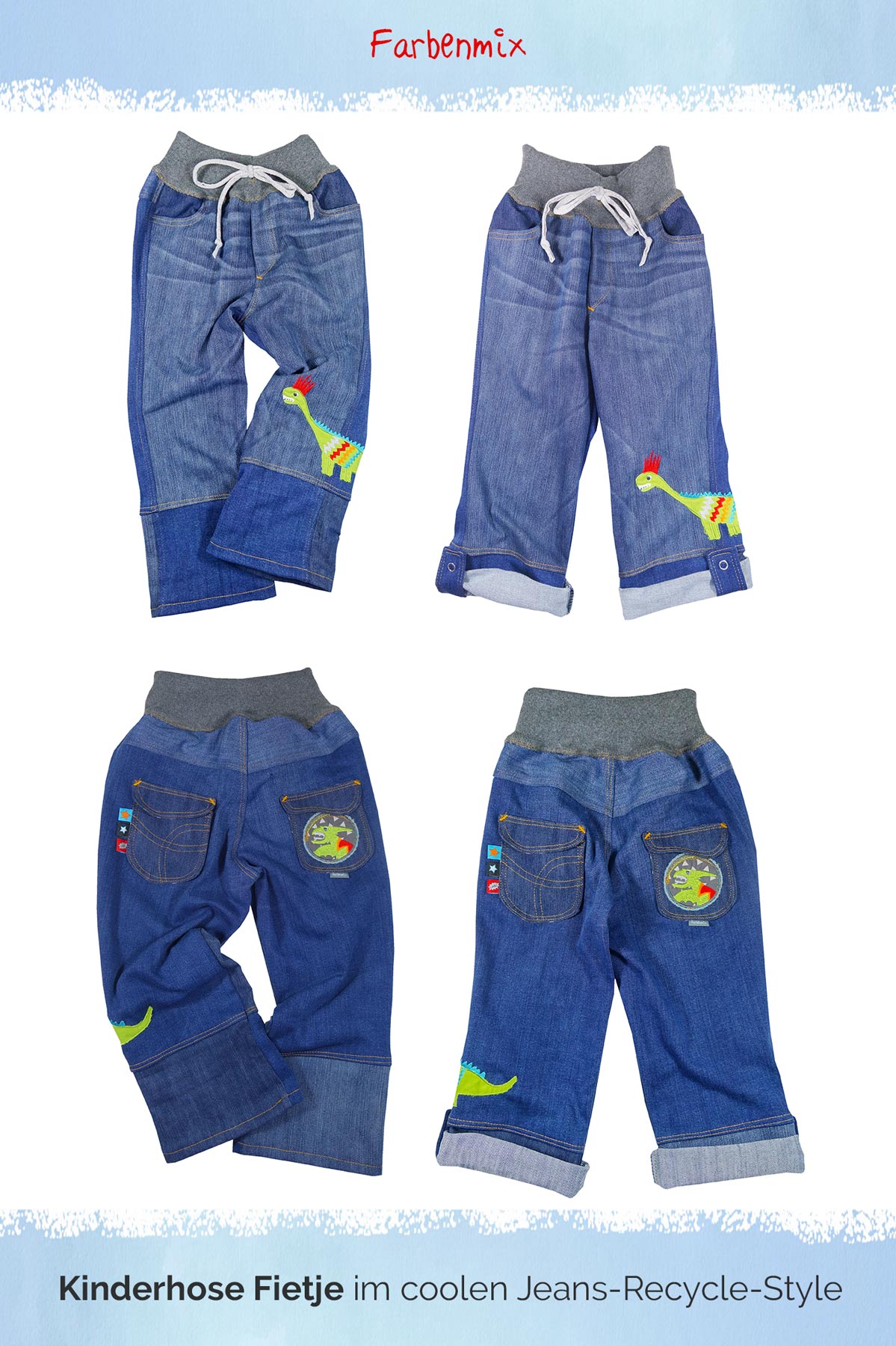 Farbenmix Naaipatroon Broek Fietje | 86-164 - Afbeelding 6