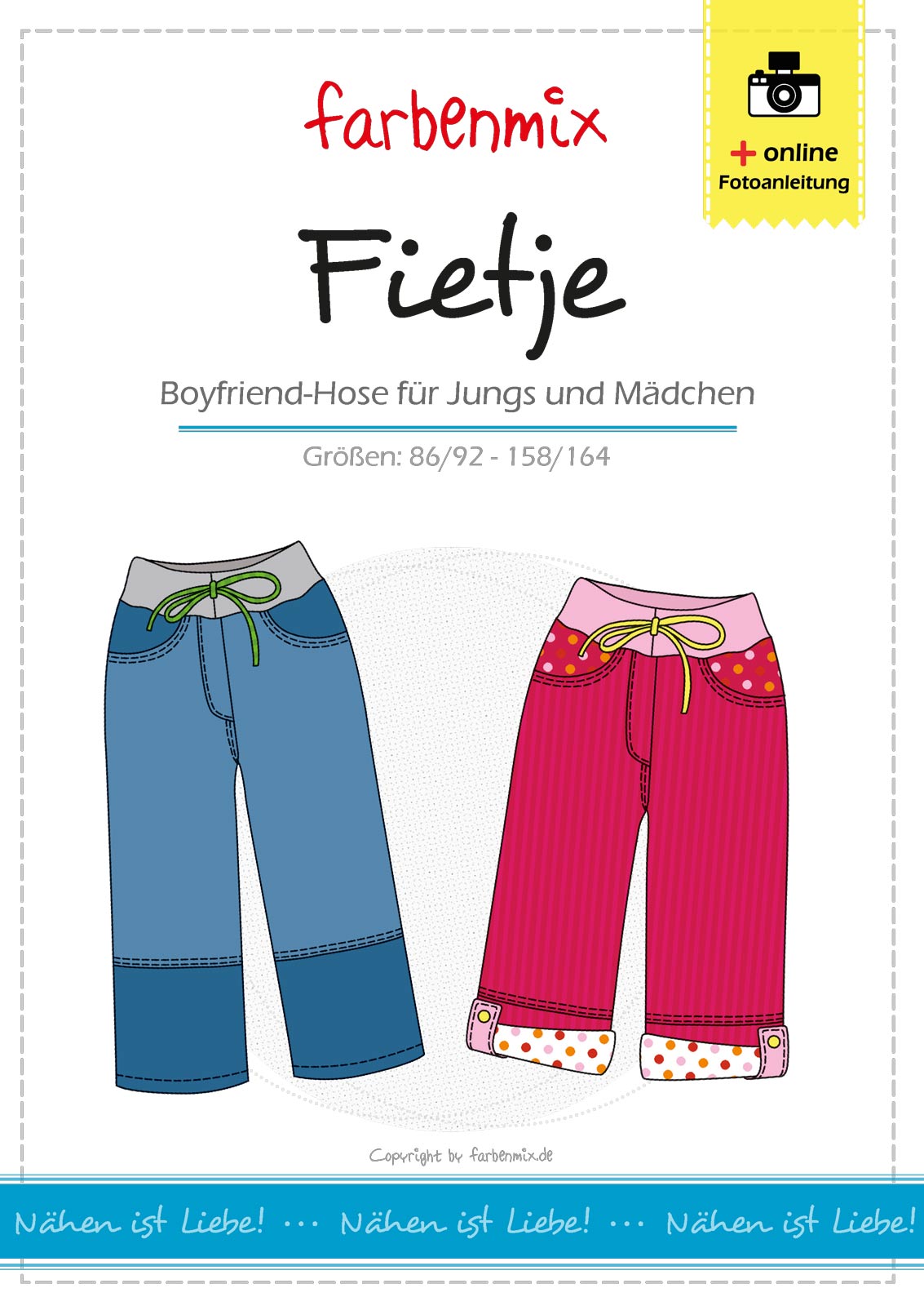 Farbenmix Naaipatroon Broek Fietje | 86-164