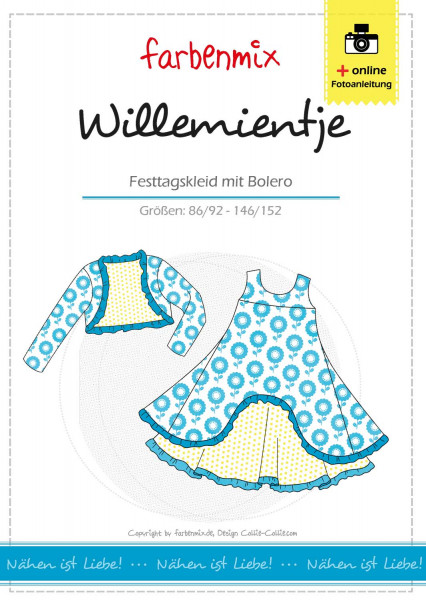 Farbenmix Naaipatroon Jurk Willemientje | 86-152