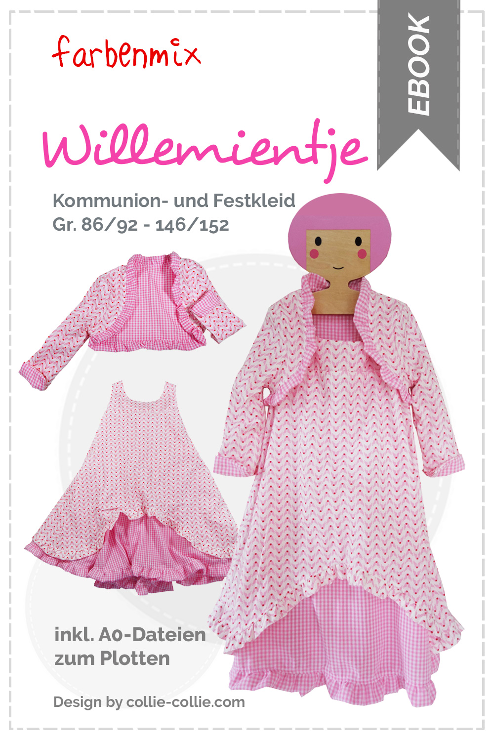 Farbenmix Naaipatroon Jurk Willemientje | 86-152 - Afbeelding 9